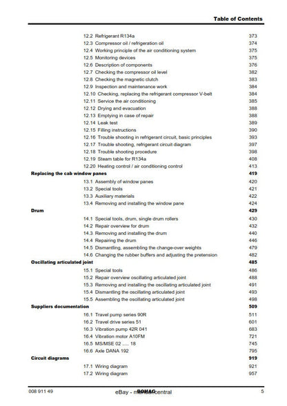 PDF - Bomag Single Drum Roller - BW 211 213 D-4 / PD-4 - Service Workshop Repair Manual - 03/2007