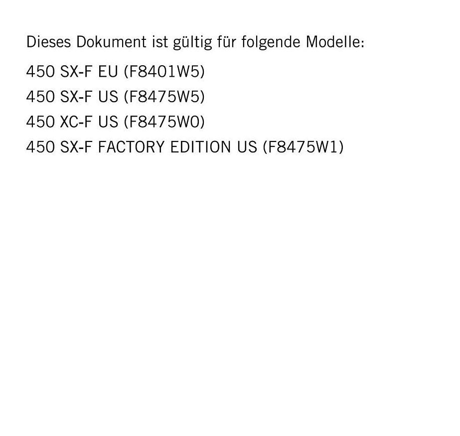 German Language - KTM 2023 - 450 Xc-f Sx-f Factory Edition - Reparaturanleitung - Service Workshop Repair Manual