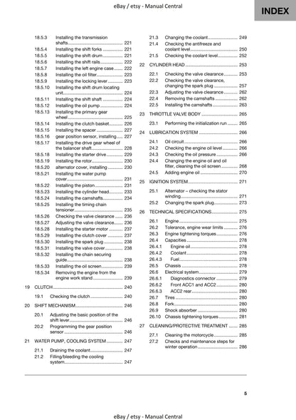Husqvarna 2023 - Svartpilen 125 - Service Workshop Repair Manual