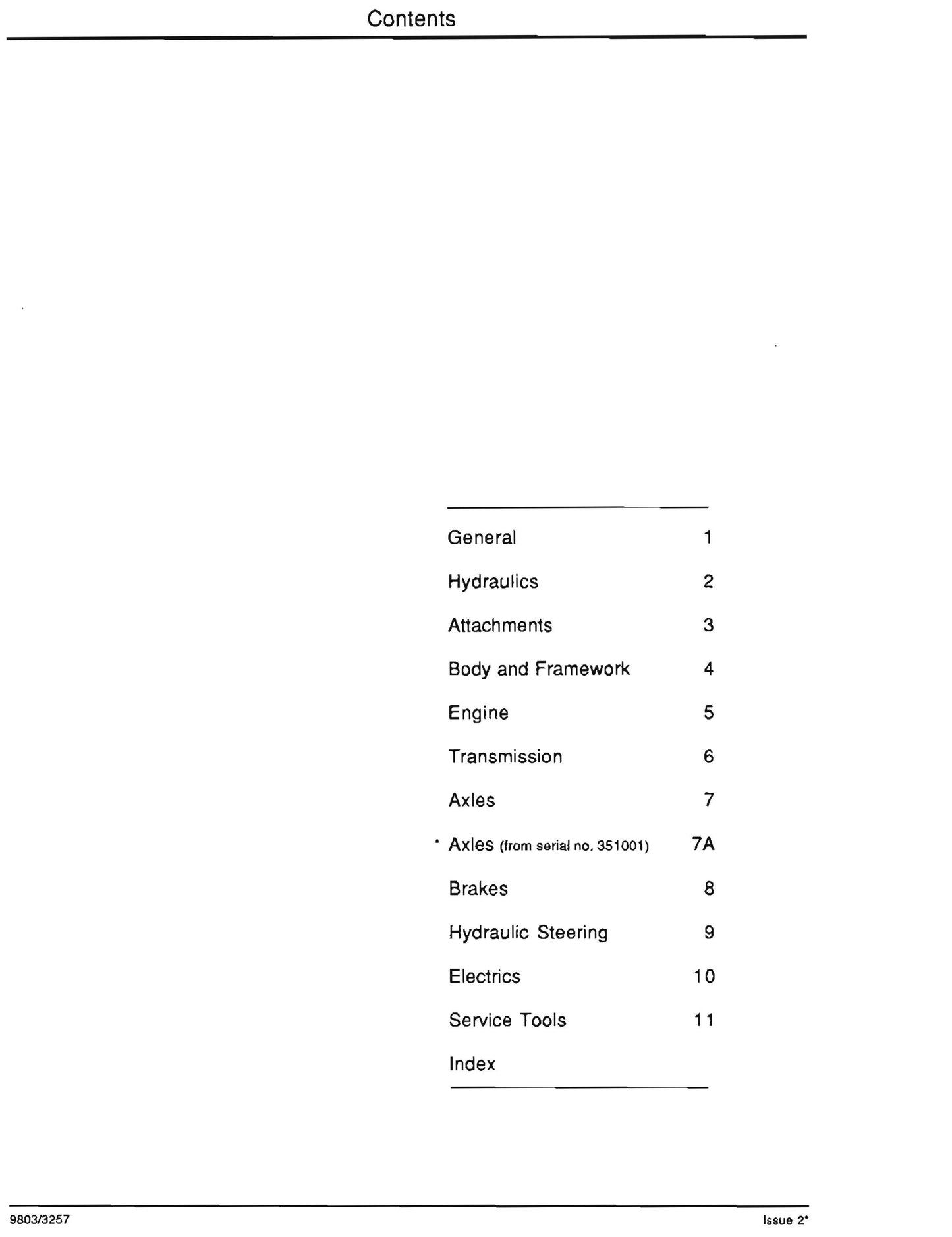 JCB Backhoe excavator Loader 200 series - from Machine number 337001  Service Workshop Repair Manual