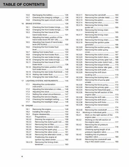 Husqvarna 2014 - Fe 450 501 - Service Workshop Repair Manual