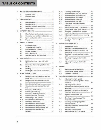 Husqvarna 2016 - FE 250 - Service Workshop Repair Manual
