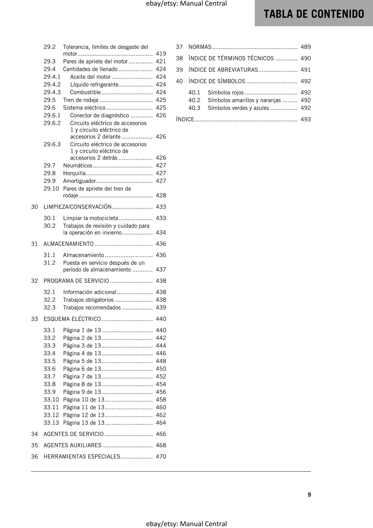Spanish Language - KTM 2022 - 1290 Super Adventure S - Manual de Reparacion
