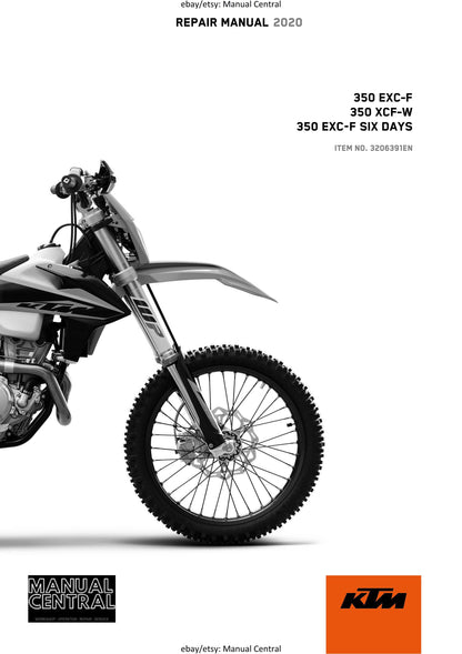 KTM 2020 - 350 Exc-f Six Days Xcf-w- Service Workshop Repair Manual