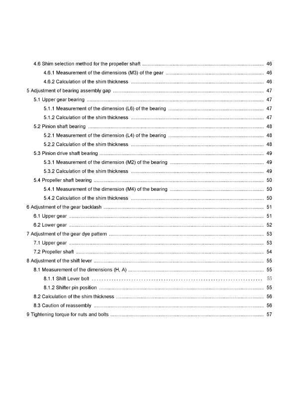 Yanmar Sail Drive Unit - SD40 SD50 4T - Service Workshop Repair Manual