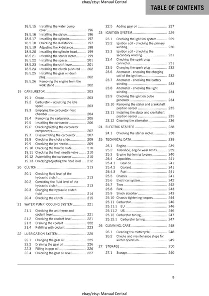 KTM 2017 - Freeride 250 R - Service Workshop Repair Manual