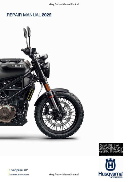 Husqvarna 2022 - Svartpilen 401 - Service Workshop Repair Manual