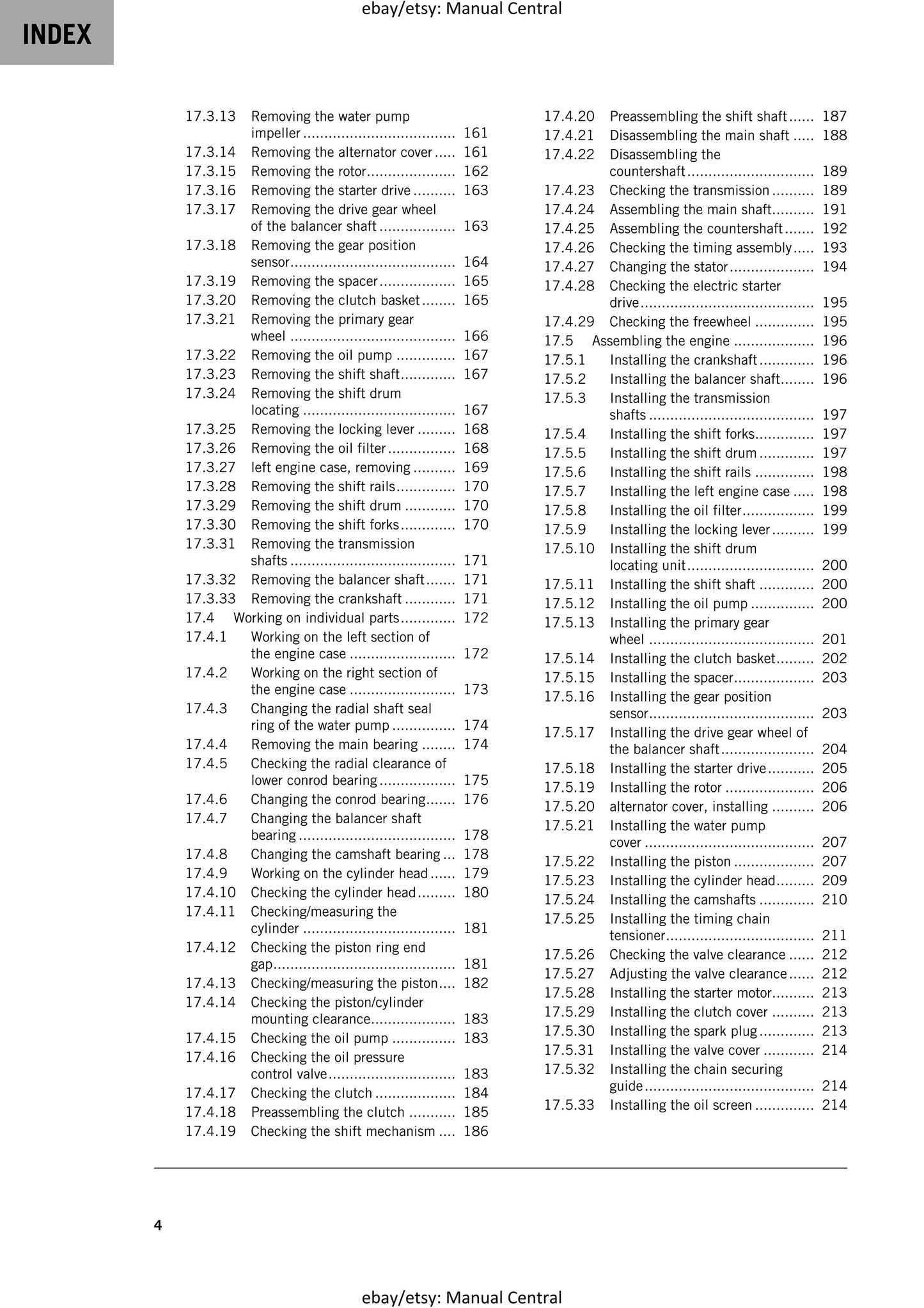 KTM 2020 - RC 200 - Service Workshop Repair Manual