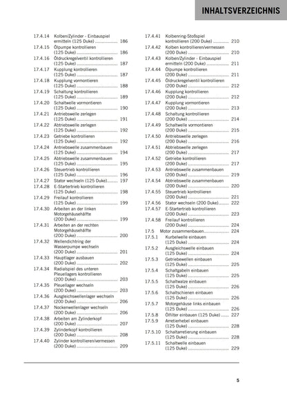 German Language - KTM 2016 - 125 200 Duke - Reparaturanleitung - Service Workshop Repair Manual