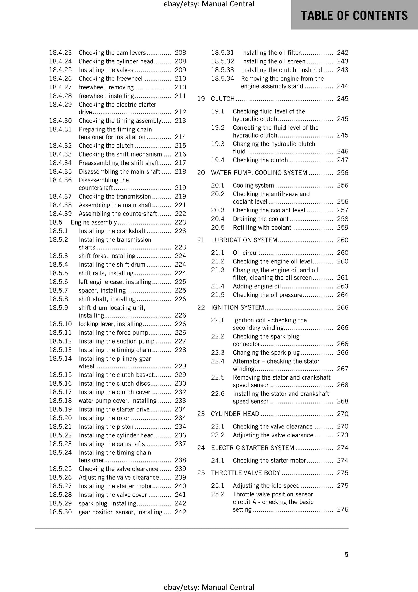 KTM 2020 - Freeride 250 F - Service Workshop Repair Manual