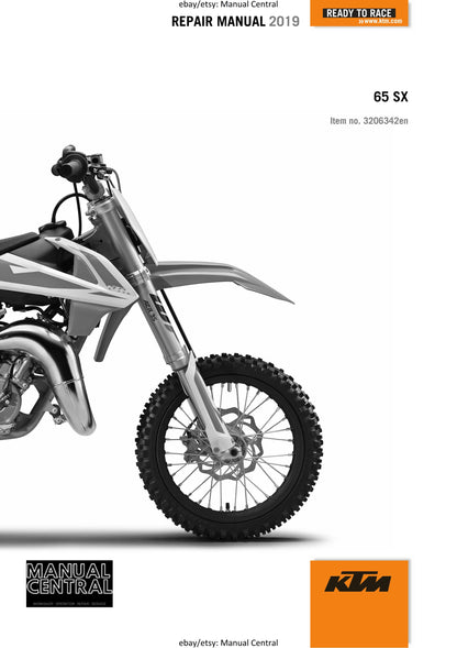 KTM 2019 - 65 Sx - Service Workshop Repair Manual