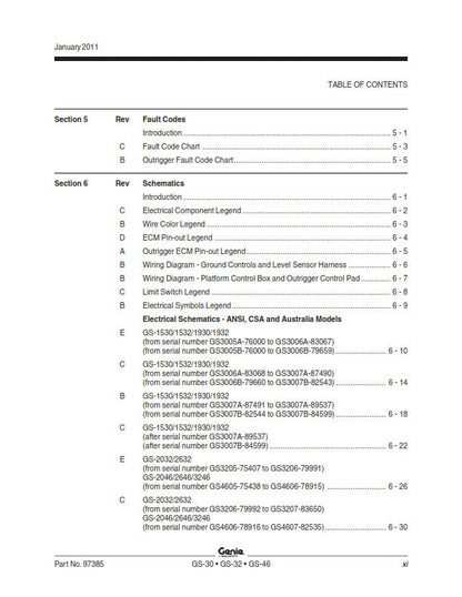 Genie - Service Manual - Gs-1530 Gs-1532 Gs-1930 Gs-1932 Gs-2032 Gs-2632 Gs-3232 Gs-2046 Gs-2646 Gs-3246 Gs-47047