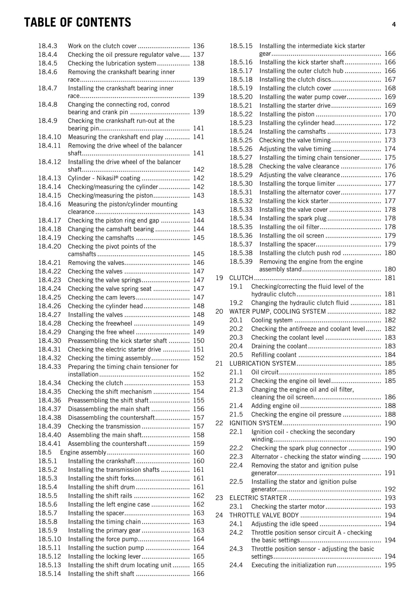 KTM 2012 - 350 Exc-f Six Days Xcf-w - Service Workshop Repair Manual