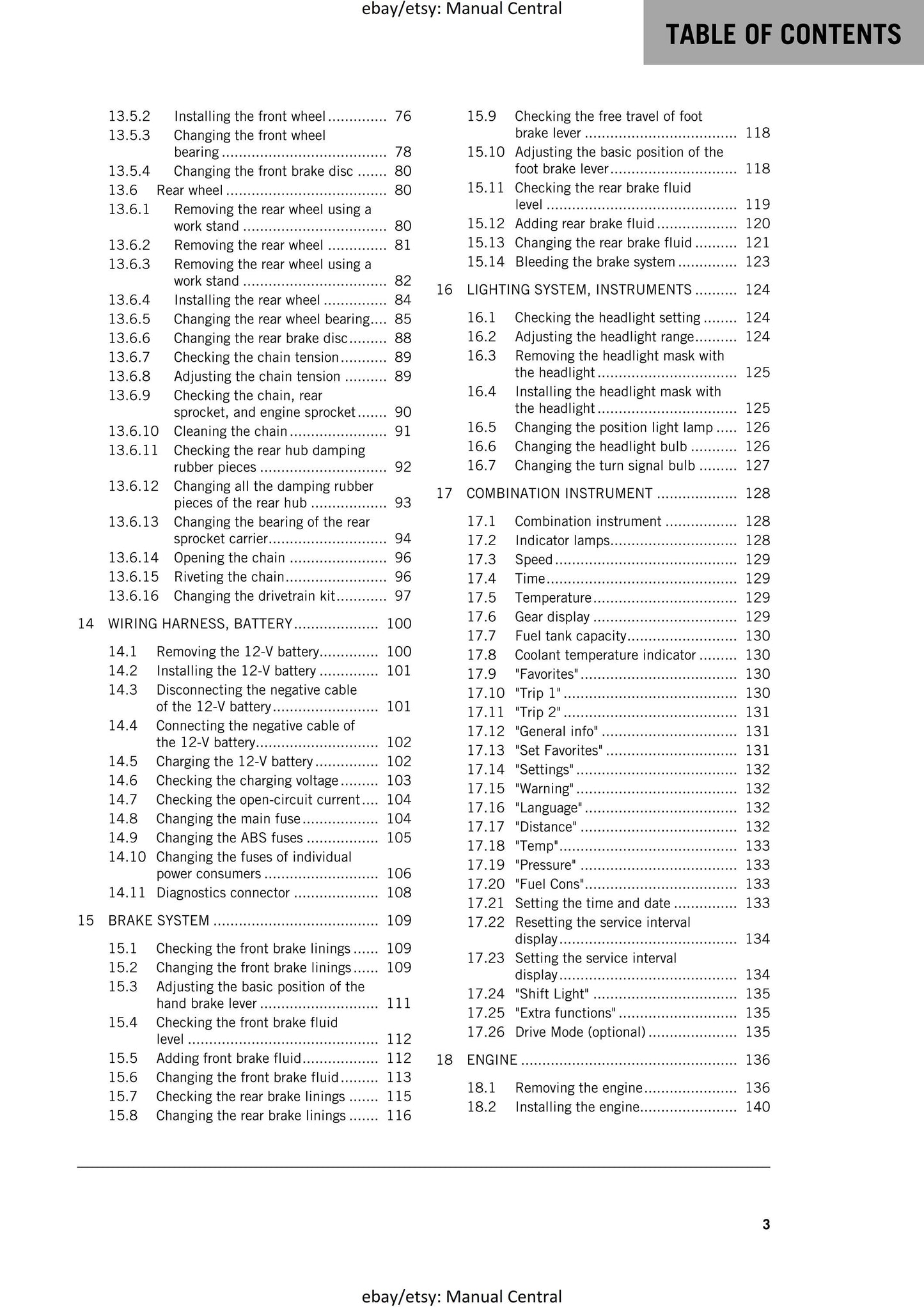 KTM 2018 - 690 Duke - Service Workshop Repair Manual