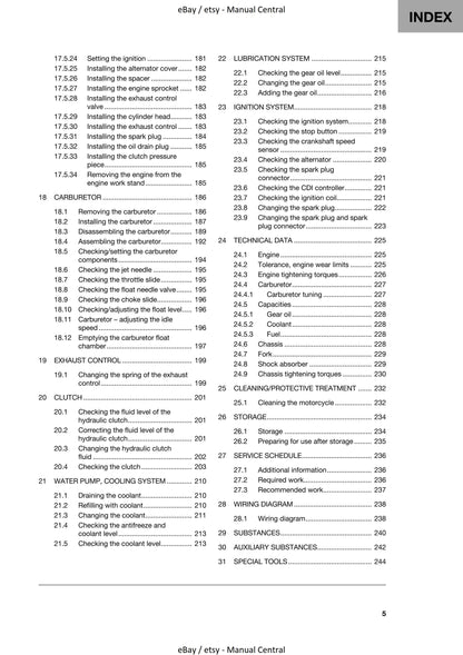 Husqvarna 2023 - TC 65 - Service Workshop Repair Manual