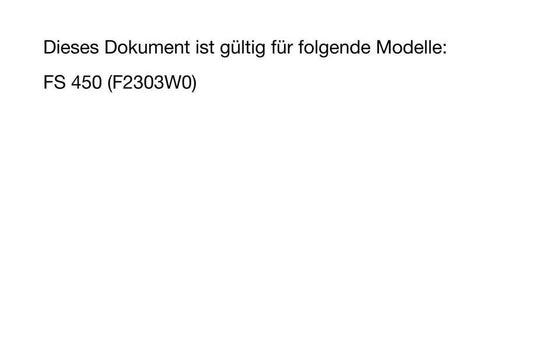 German Language - Husqvarna 2023 - FS 450 - Reparaturanleitung