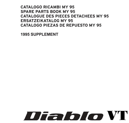 Lamborghini Diablo VT 1995 SUPPLEMENT - parts manual
