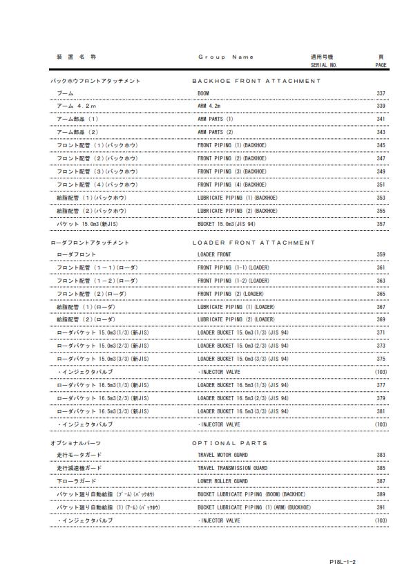 Hitachi EX2500-6 Hydraulic Excavator - Parts Manual