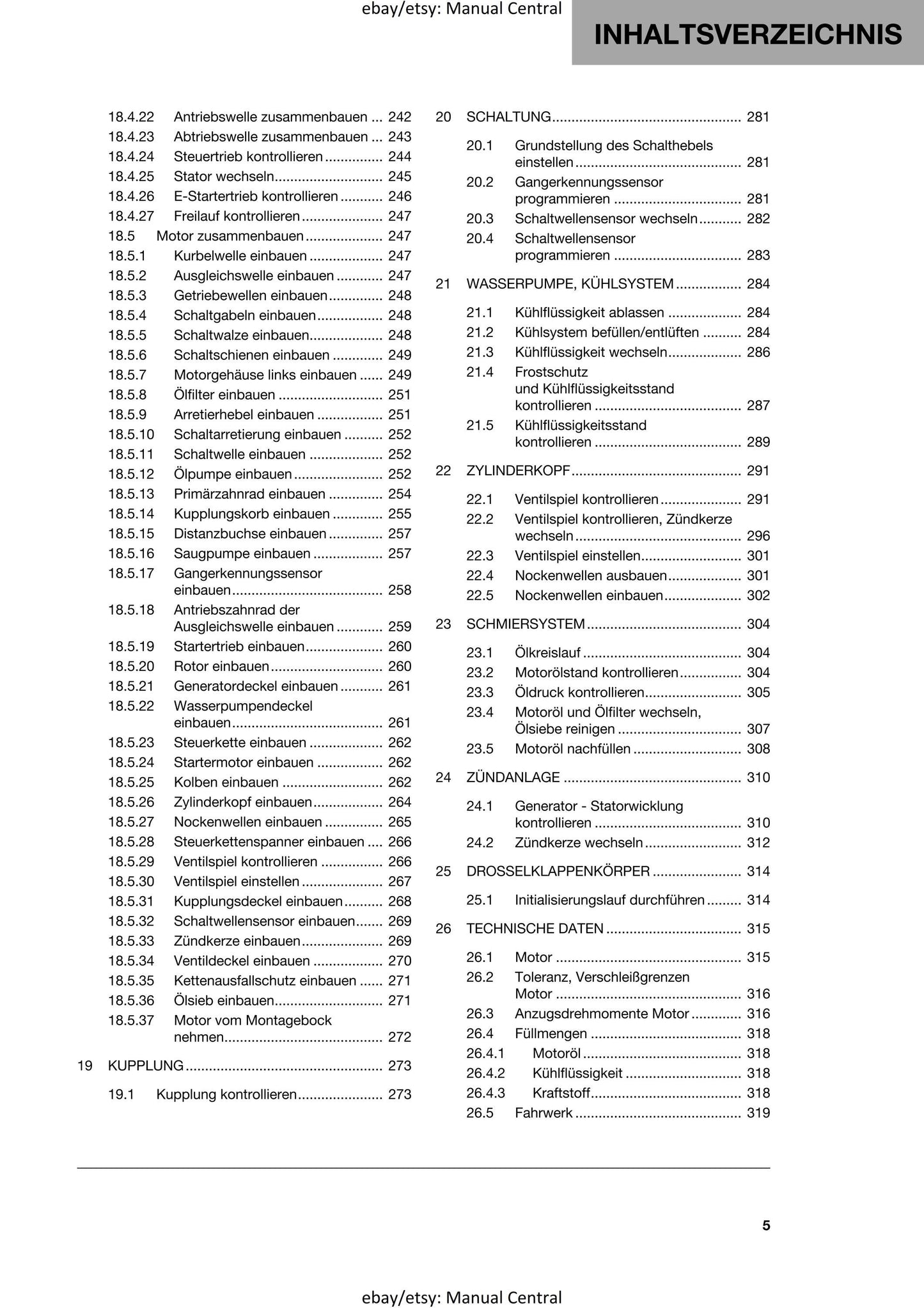 German Language - Husqvarna 2023 - Svartpilen 401 - Reparaturanleitung
