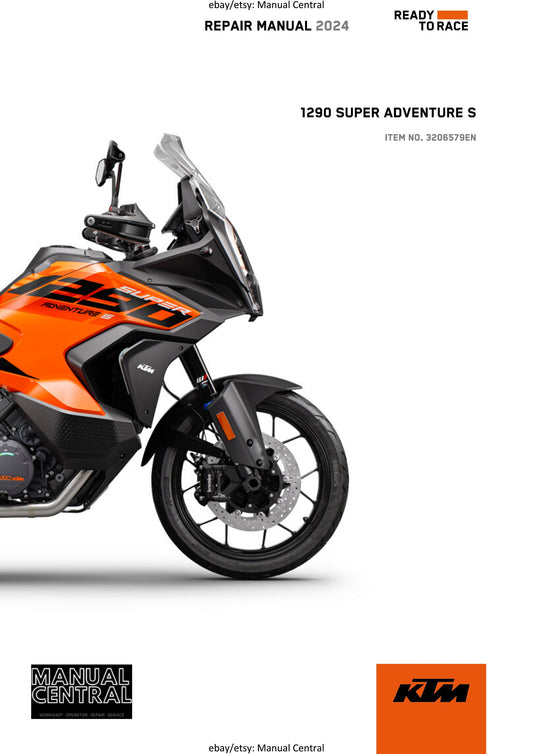 KTM 2024 - 1290 Super Adventure S - Service Workshop Repair Manual