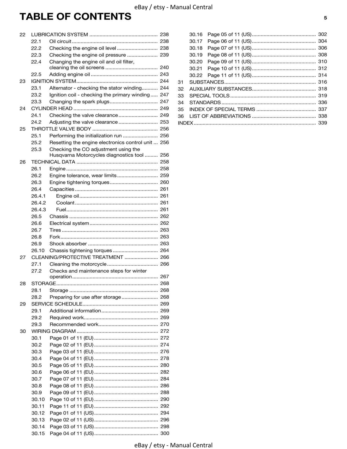 Husqvarna 2017 - 701 Enduro - Service Workshop Repair Manual