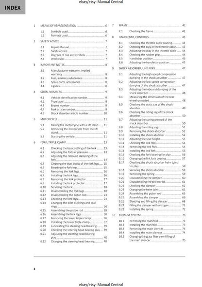 GasGas 2022 -MC 50 - Service Workshop Repair Manual