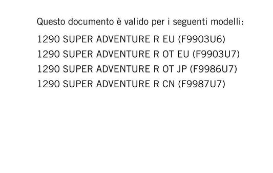 Italian Language - KTM 2021 - 1290 Super Adventure R - Manuale Di Riparazione