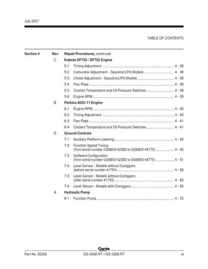 Genie - Service Manual - Gs-2668 Gs-3268 RT