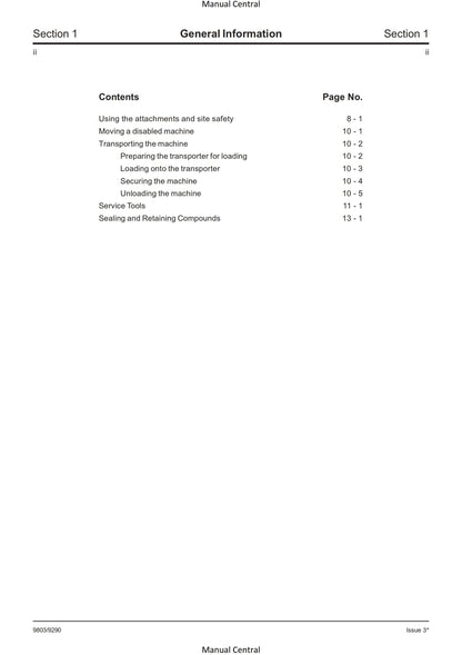 JCB 8052 8060 - Service Workshop Repair Manual