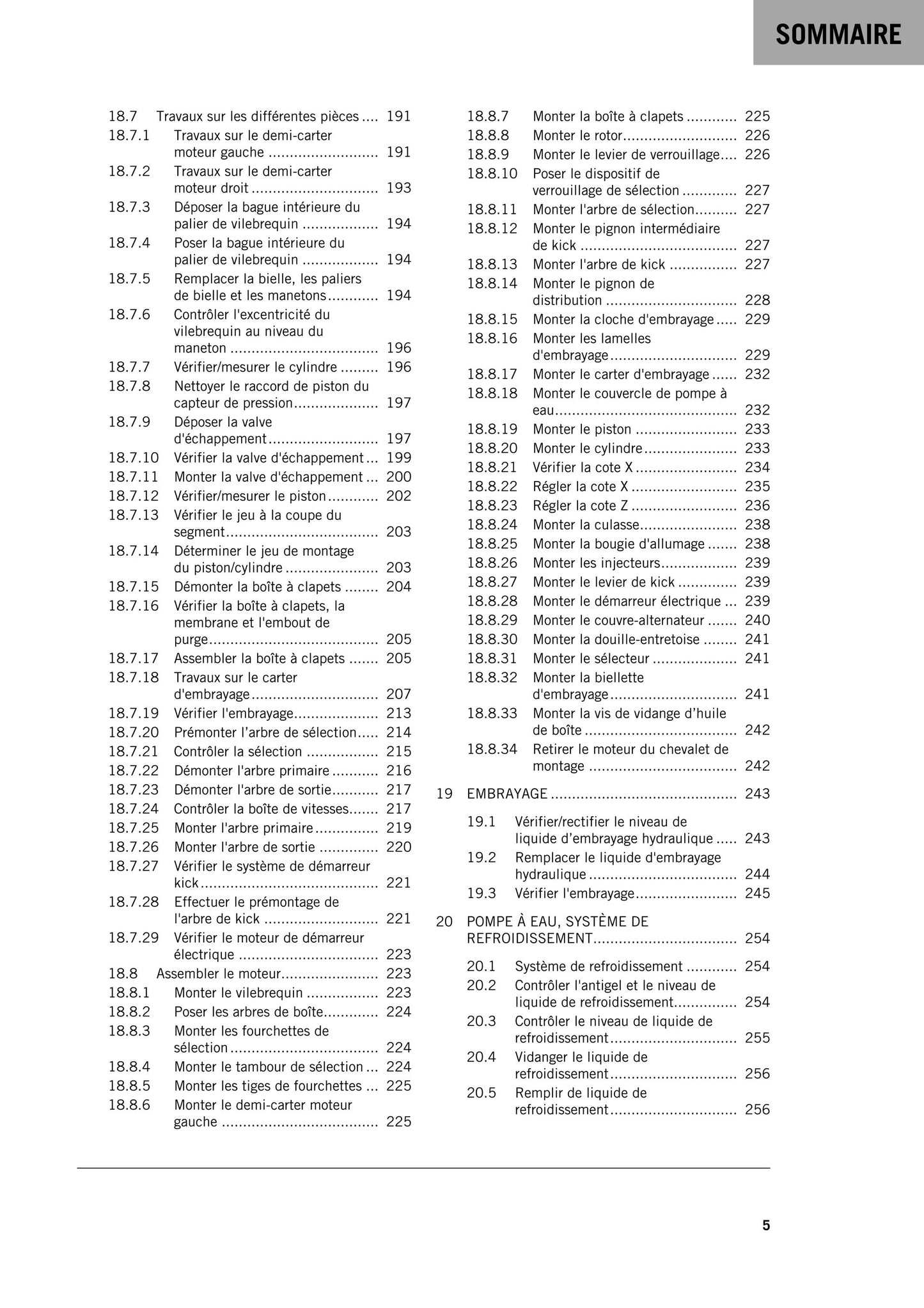 French Language - Ktm 2022 - 150 EXC XC-W Tpi - Manuel De Reparation -  Service Workshop Repair Manual