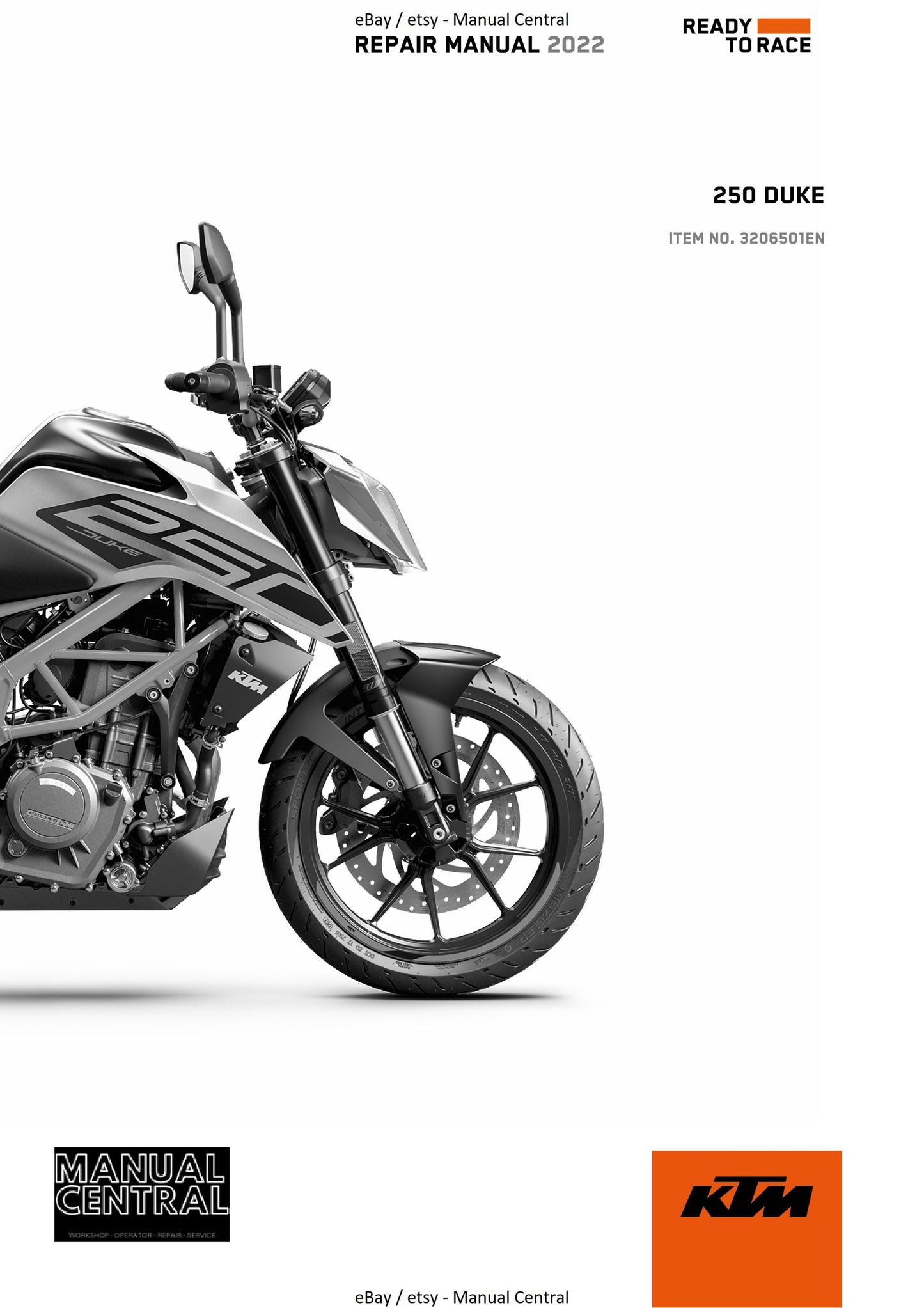 KTM 2022 - 250 Duke - Service Workshop Repair Manual