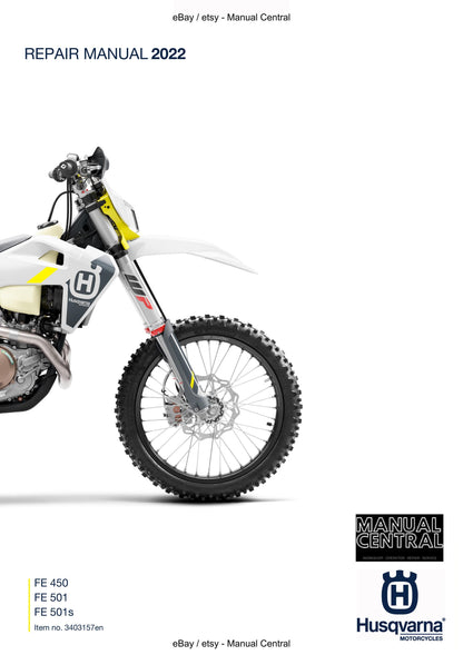 Husqvarna 2022 - FE 450 501 501s - Service Workshop Repair Manual