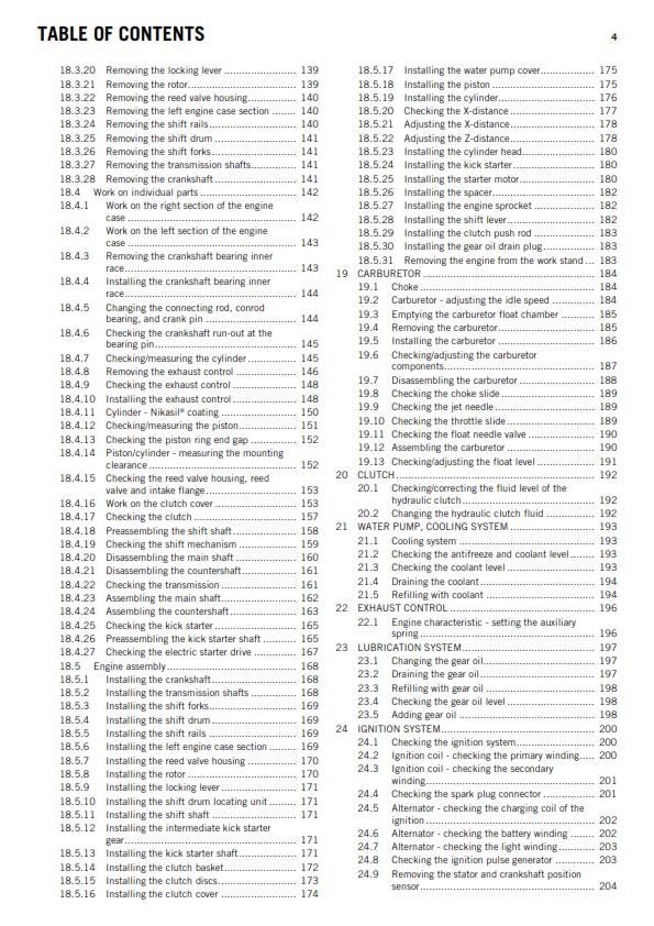 KTM 2013 - 250 300 Exc Six Days Xc-w - Workshop Service Repair Manuals