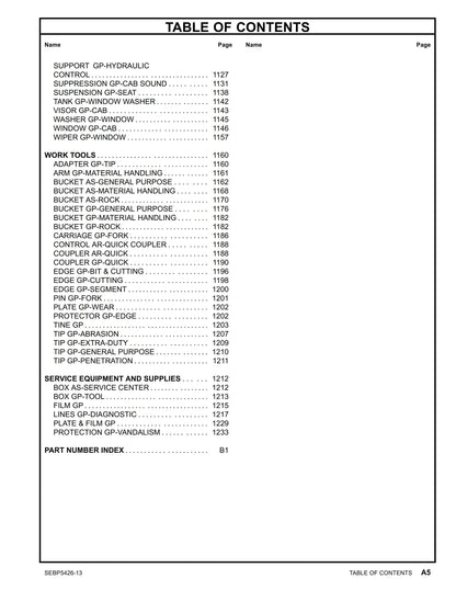 Caterpillar Parts Manual - 966H Wheel Loader