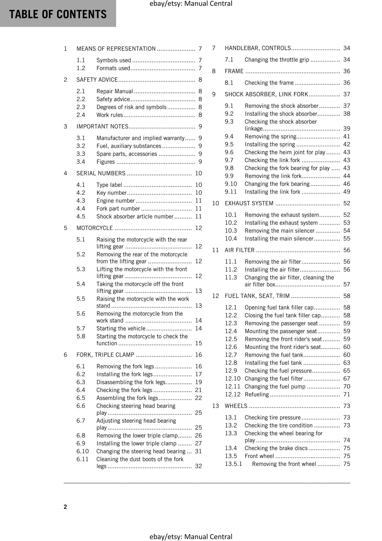 KTM 2018 - 690 Duke - Service Workshop Repair Manual
