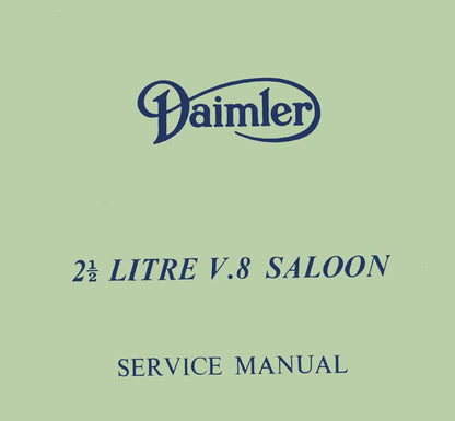 Daimler 2.5 litre V8 Saloon - Workshop Service Repair Manual