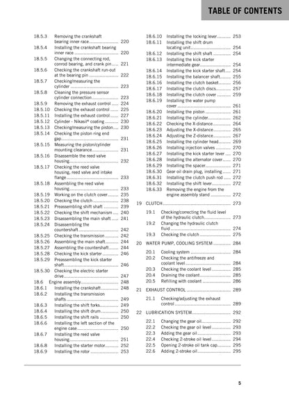 KTM 2019 -250 300 Exc Six Days TPI Xc-w - Service Workshop Repair Manual