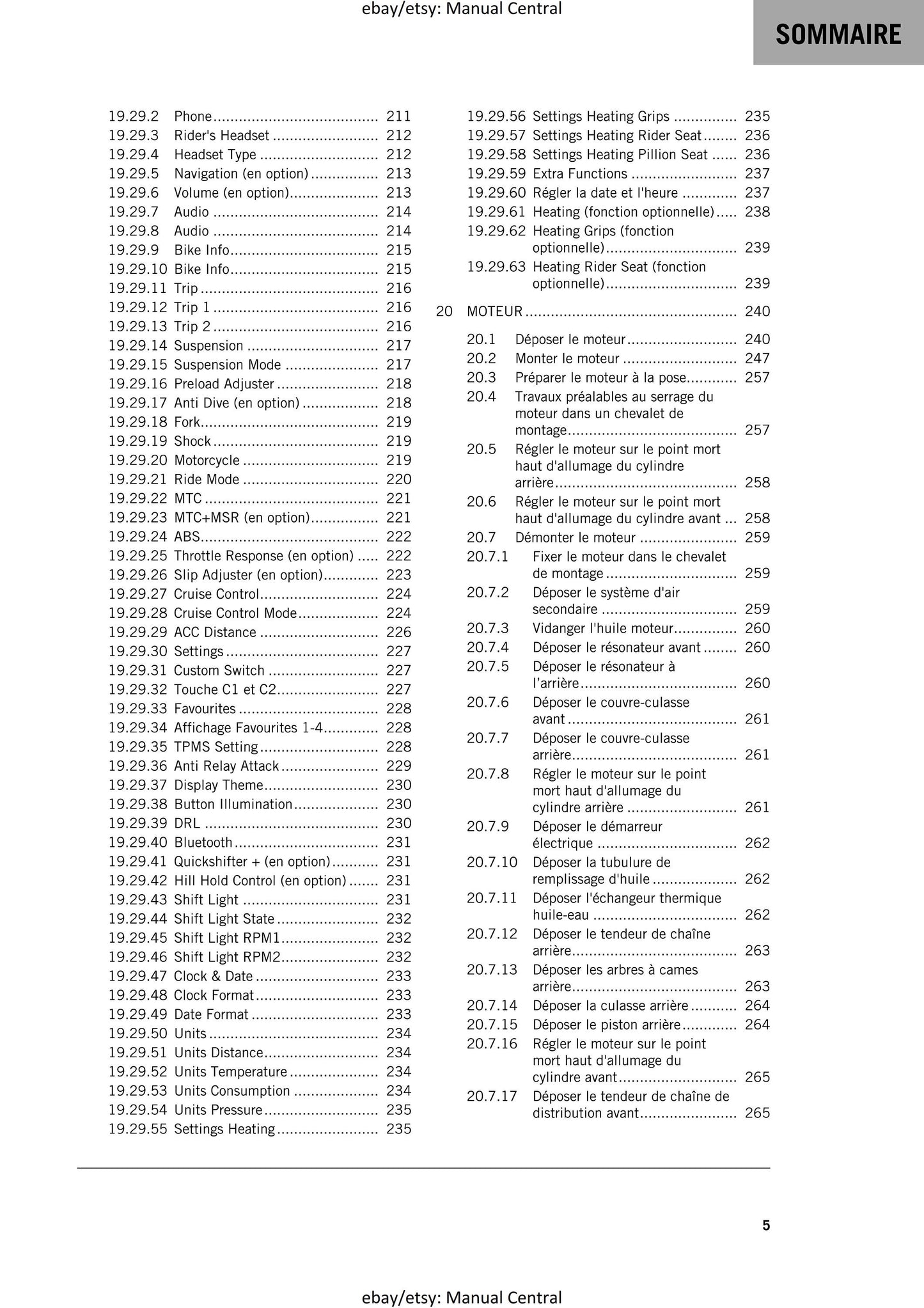 French Language - Ktm 2023 - 1290 Super Adventure S - Manuel De Reparation -  Service Workshop Repair Manual