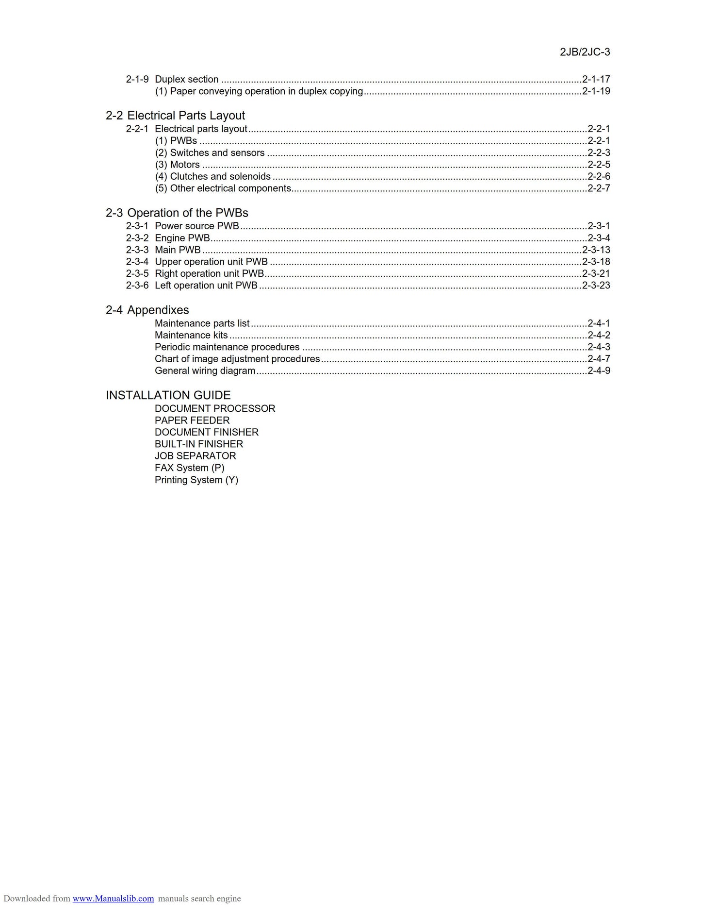 Kyocera KM-2540 KM-3040 - Service Workshop Repair Manual - May 2008