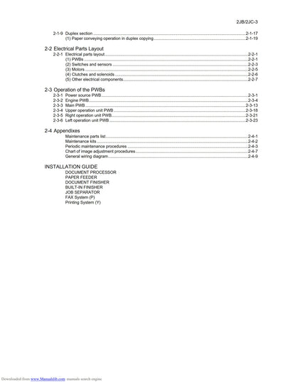 Kyocera KM-2540 KM-3040 - Service Workshop Repair Manual - May 2008