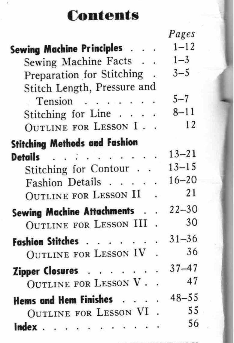 Singer Sewing Skills Reference Book 1955 edition