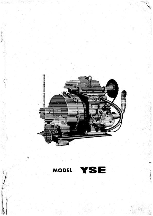 Yanmar Yse parts Manual
