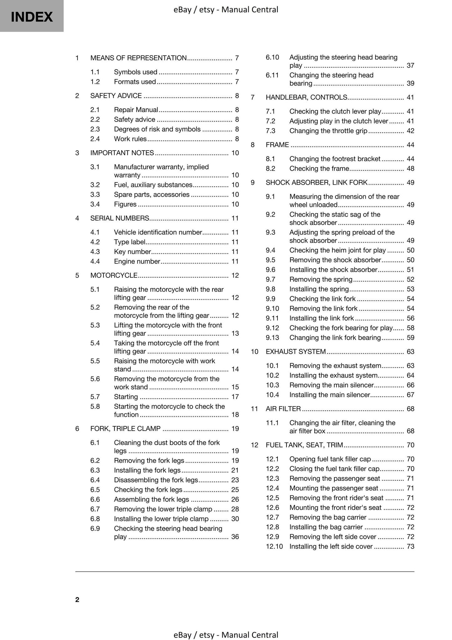 Husqvarna 2021 - Svartpilen 250 - Workshop Service Repair Manual