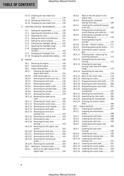 KTM 2016 - Freeride 250 R - Service Workshop Repair Manual