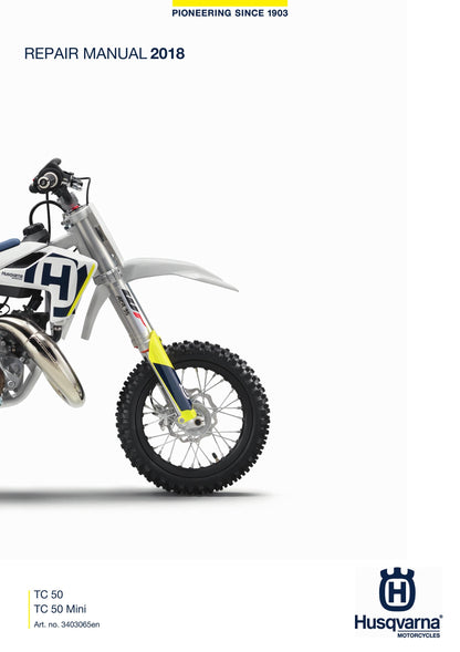 Husqvarna 2018 - TC 50 Mini - Workshop Service Repair Manual
