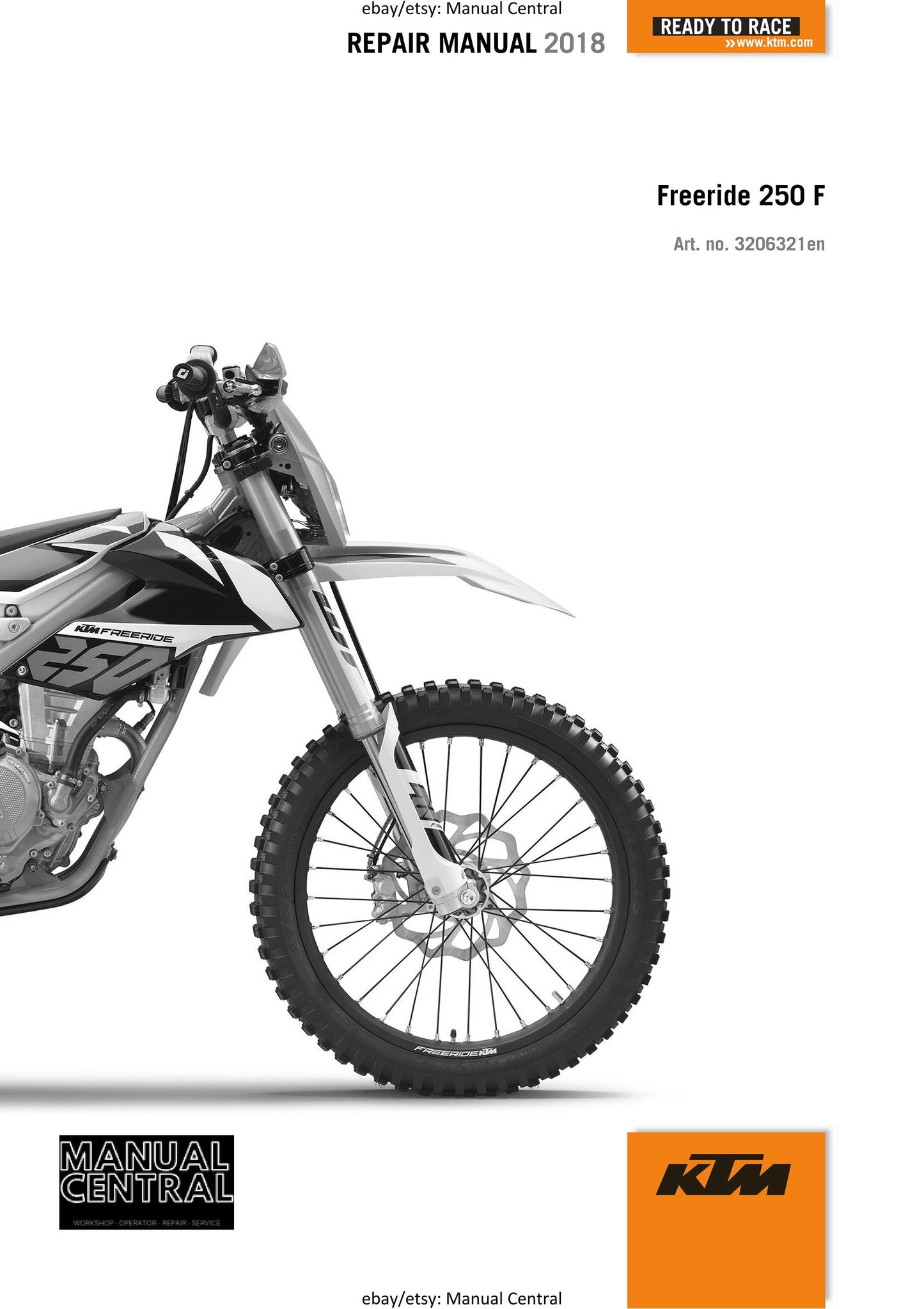 KTM 2018 - Freeride 250 F - Service Workshop Repair Manual