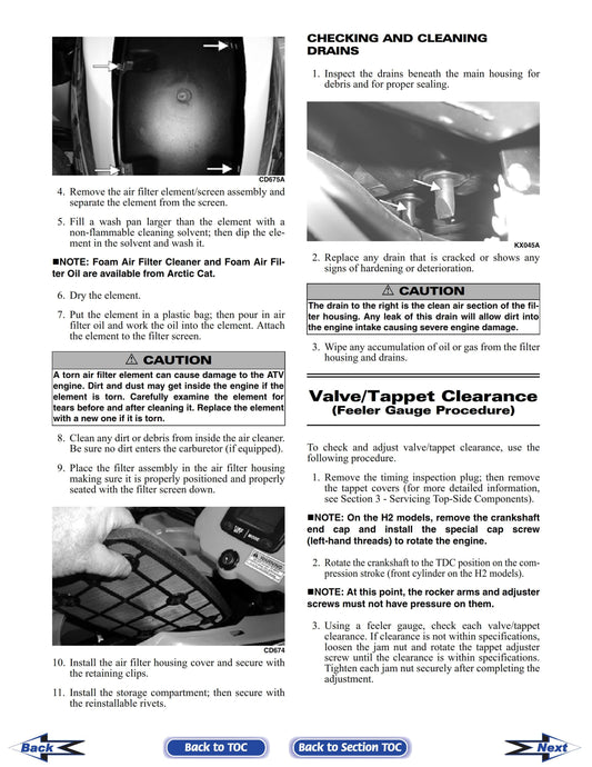 Arctic Cat 2009 - 400 500 550 H1 700 Thundercat 1000 H2 - Service Workshop Repair Manual