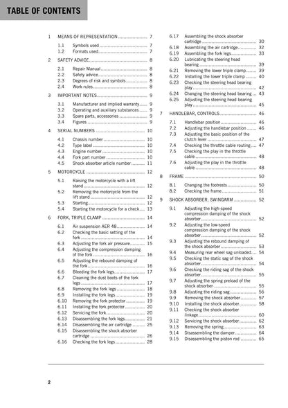 KTM 2016 - 450 SX-F Factory Edition - Service Workshop Repair Manual