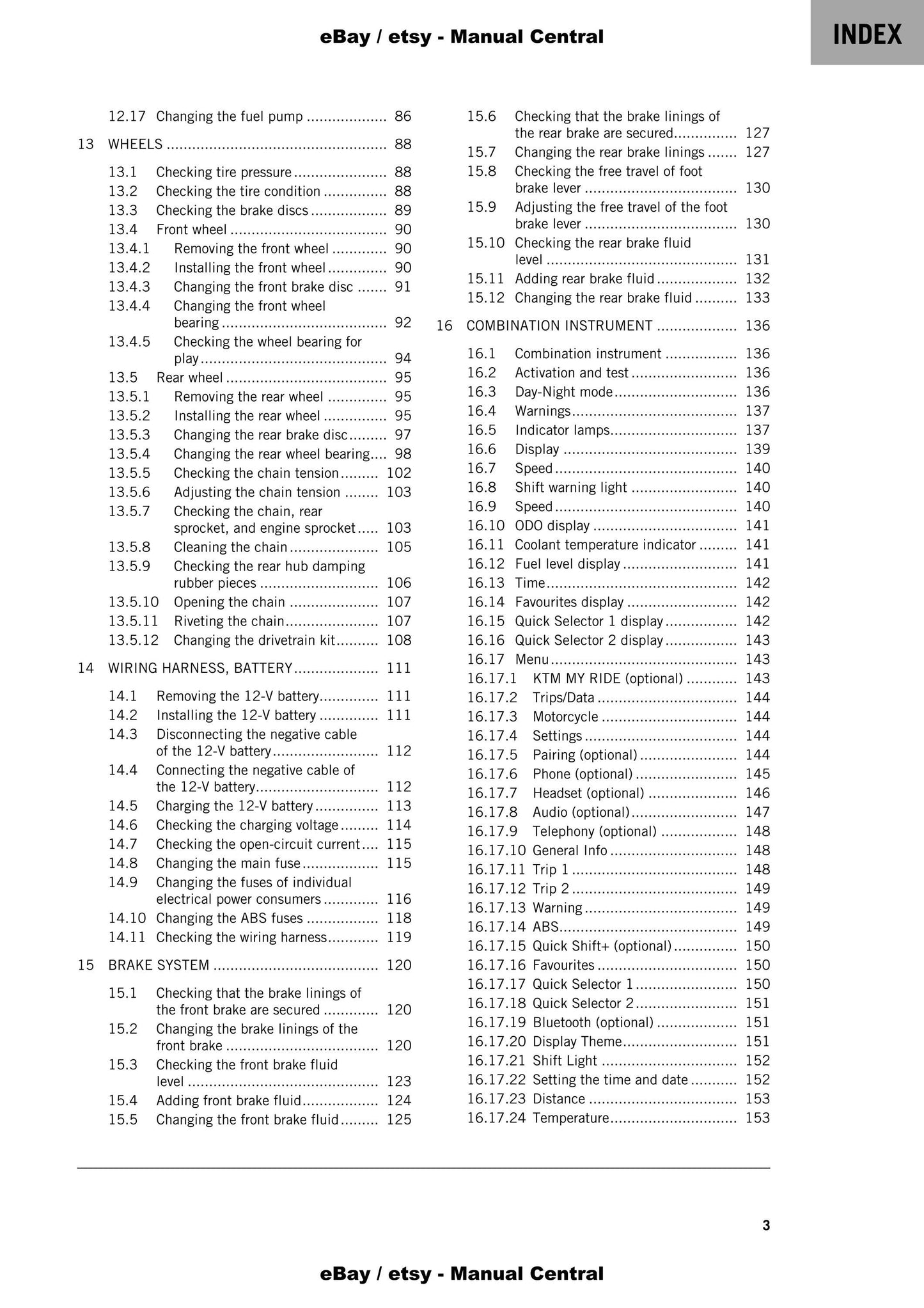 KTM 2022 - 390 Duke - Service Workshop Repair Manual