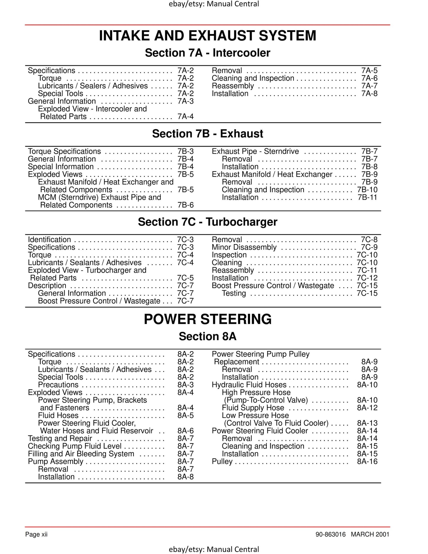 Mercury Mercruiser Service Manual 29 - D1.7L DTI - SN 0M055001 & Above